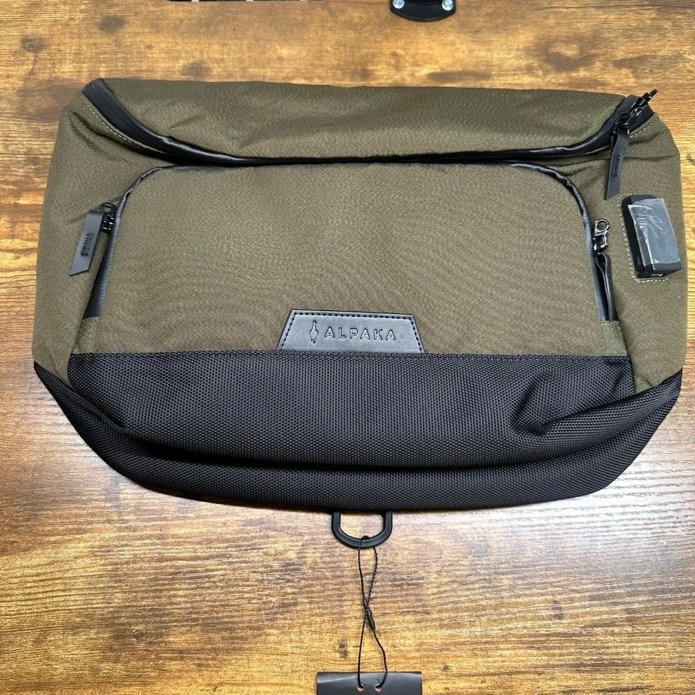 NEW Alpaka Bravo Sling Max V2 Army Green Axogrid 300D Laptop Bag Fanny Crossbody